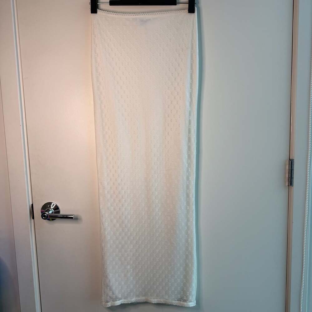 Princess Polly Noelle White Lace Maxi Skirt